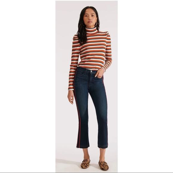 Veronica Beard Carolyn Baby Boot Side Stripe Jeans Women’s 24 - Picture 3 of 12